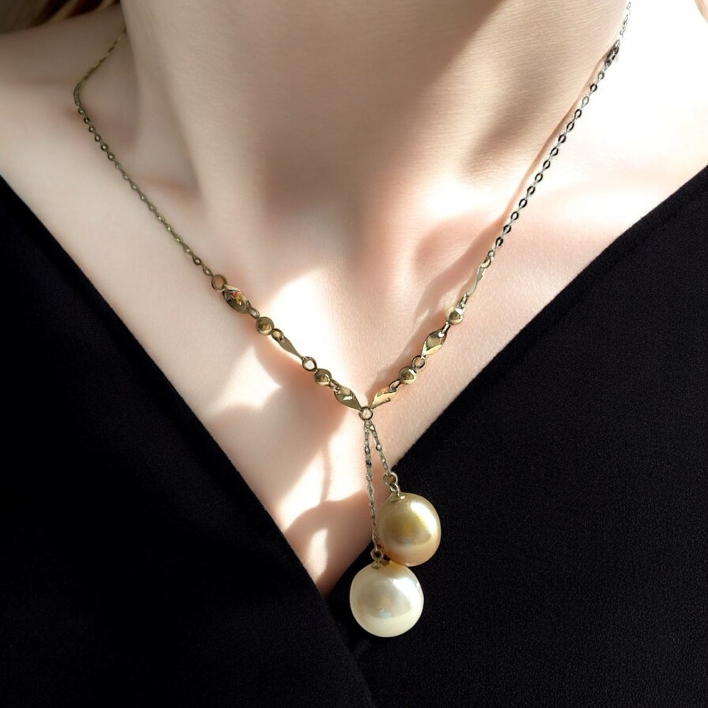 18k Gold South Sea Pearl Necklace